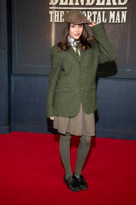 abb Maria Gabriela Santos as a guest on the red carpet at the Netflix movie premiere of PEAKY BLINDERS THE IMMORTAL MAN at Kino International Berlin on Thursday 12 03 2026 in Berlin Berlin Germany