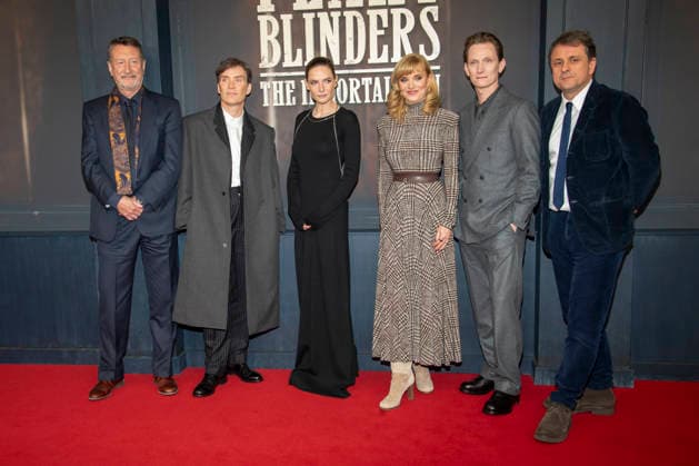 abb Steven Knight, Cillian Murphy, Rebecca Ferguson, Katja Hofem, Tom Harper and Guy Heeley as guests on the red carpet at the Netflix movie premiere of PEAKY BLINDERS THE IMMORTAL MAN at Kino International Berlin on Thursday 12 03 2026 in Berlin Berlin Germany