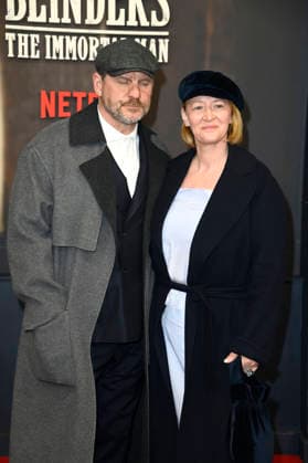 Steffen Baumgart with his wife Katja Baumgart at the premiere of the Netflix film Peaky Blinders The Immortal Man at Kino International Berlin, 12 03 2026 Foto:xN.xKubelkax xFuturexImagex peaky_6224