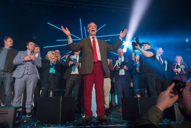 March 12, 2026, Swindon, Wiltshire, UK: Swindon, UK. NIGEL FARAGE, the leader of the political party Reform UK, at a Reform UK Swindon Local Election Rally with local MP Danny Kruger and hosted by Reform Chairman Dr. David Bull at the Meca Swindon venue, in the run up to the local elections in May. Swindon UK  - ZUMAl94_ 20260312_zaf_l94_039 Copyright: xSimonxChapmanx