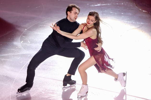 RUSSIA, ST PETERSBURG - MARCH 12, 2026: Ice dancers Vasilisa Kaganovskaia and Maxim Nekrasov perform during a concert marking Russian figure skating coach Alexei Mishin s 85th birthday at Yubileyny Sports Palace St Petersburg Russia  - ZUMAt113 20260312_zaa_t113_623 Copyright: xPeterxKovalevx