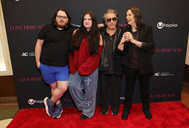 Los Angeles CA March 12-: Anton James,Olivia Pacino,Al Pacino,Julie Pacino, at the Los Angeles Premiere Of I Live Here Now at the Aero Theatre in Santa Monica on March 3, 2026- Credit: AdMedia March 3, 2026.Copyright AdMedia Santa Monica USA  - ZUMAa123 20260312_zaa_a123_173 Copyright: xADx