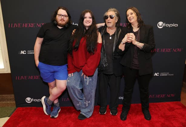 Los Angeles CA March 12-: Anton James,Olivia Pacino,Al Pacino,Julie Pacino, at the Los Angeles Premiere Of I Live Here Now at the Aero Theatre in Santa Monica on March 3, 2026- Credit: AdMedia March 3, 2026.Copyright AdMedia Santa Monica USA  - ZUMAa123 20260312_zaa_a123_177 Copyright: xADx