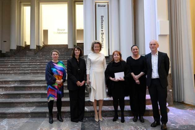 Queen Mathilde Visit The Exhibition Beauty and Ugliness BRUSSELS, BELGIUM - Queen Mathilde of Belgium visits the BOZAR exhibition Beauty and Ugliness on January 01, 2000 in Brussels, Belgium, 01 01 2000 Brussels Belgium  Copyright: xPhilipxReynaersx
