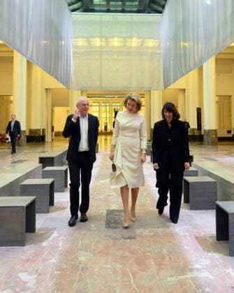 Queen Mathilde Visit The Exhibition Beauty and Ugliness BRUSSELS, BELGIUM - Queen Mathilde of Belgium visits the BOZAR exhibition Beauty and Ugliness on January 01, 2000 in Brussels, Belgium, 01 01 2000 Brussels Belgium  Copyright: xPhilipxReynaersx