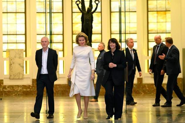 Queen Mathilde Visit The Exhibition Beauty and Ugliness BRUSSELS, BELGIUM - Queen Mathilde of Belgium visits the BOZAR exhibition Beauty and Ugliness on March 13, 2026 in Brussels, Belgium, 13 03 2026 Brussels Belgium  Copyright: xPhilipxReynaersx