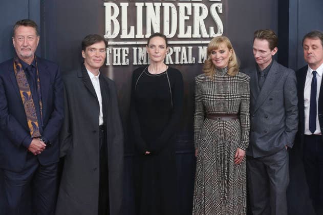 Steven Knight, Cillian Murphy, Rebecca Ferguson, Katja Hofem, Tom Harper and Guy Heeley at the premiere of the Netlflix film Peaky Blinders The Immortal Man at Kino International Berlin, 13 03 2026 Foto:xD.xHerrickxx xFuturexImagex peaky_6346