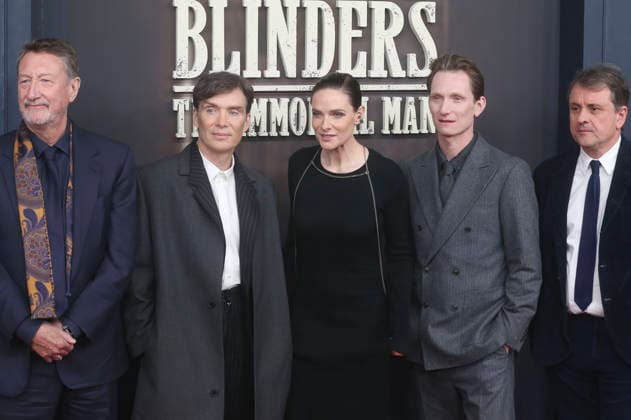Steven Knight, Cillian Murphy, Rebecca Ferguson, Tom Harper and Guy Heeley at the premiere of the Netflix film Peaky Blinders The Immortal Man at Kino International Berlin, 12 03 2026 Foto:xD.xHerrickxx xFuturexImagex peaky_6350