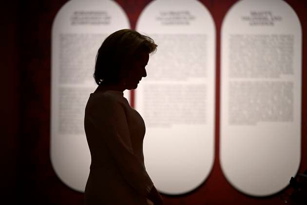 Queen Mathilde Visit The Exhibition Beauty and Ugliness BRUSSELS, BELGIUM - Queen Mathilde of Belgium visits the BOZAR exhibition Beauty and Ugliness on March 13, 2026 in Brussels, Belgium, 13 03 2026 Brussels Belgium  Copyright: xPhilipxReynaersx