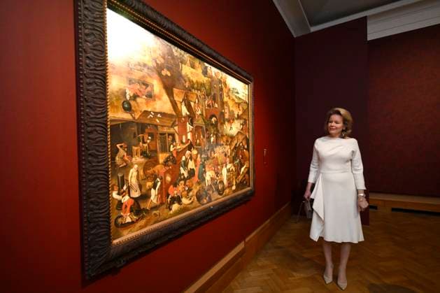 Queen Mathilde Visit The Exhibition Beauty and Ugliness BRUSSELS, BELGIUM - Queen Mathilde of Belgium visits the BOZAR exhibition Beauty and Ugliness on January 01, 2000 in Brussels, Belgium, 01 01 2000 Brussels Belgium  Copyright: xPhilipxReynaersx