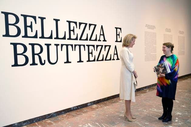 Queen Mathilde Visit The Exhibition Beauty and Ugliness BRUSSELS, BELGIUM - Queen Mathilde of Belgium visits the BOZAR exhibition Beauty and Ugliness on January 01, 2000 in Brussels, Belgium, 01 01 2000 Brussels Belgium  Copyright: xPhilipxReynaersx