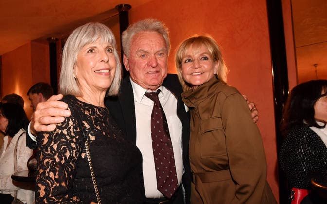 Monika Roth, Sepp Maier and Christa Kinshofer at Der Abschiedsbrief Theater Premiere on 12 03 2026 at the Komoedie Bayerischer Hof in Munich Der Abschiedsbrief Premiere at the Komoedie im Hotel Bayerischer Hof in Munich