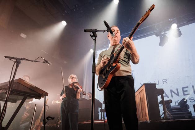 Belle and Sebastian live in Oslo, Norway Oslo, Norway. 11th, March 2026. The Scottish indie pop band Belle and Sebastian performs a live concert at Rockefeller in Oslo. Here singer and musician Stuart Murdoch is seen live on stage. Norway, Oslo  Copyright: xGonzalesxPhoto KetilxMartinsenx