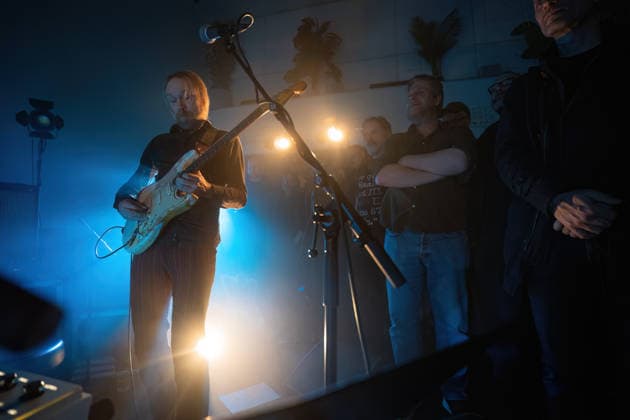 Motorpsycho live in Bergen, Norway Bergen, Norway. 12th, March 2026. The Norwegian psychedelic rock band Motorpsycho performs a live concert at Landmark in Bergen. Here guitarist Reine Fiske is seen live on stage. Norway, Bergen  Copyright: xGonzalesxPhoto JarlexH.xMoex