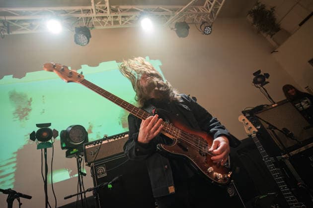 Motorpsycho live in Bergen, Norway Bergen, Norway. 12th, March 2026. The Norwegian psychedelic rock band Motorpsycho performs a live concert at Landmark in Bergen. Here vocalist and bass player Bent Saether is seen live on stage. Norway, Bergen  Copyright: xGonzalesxPhoto JarlexH.xMoex