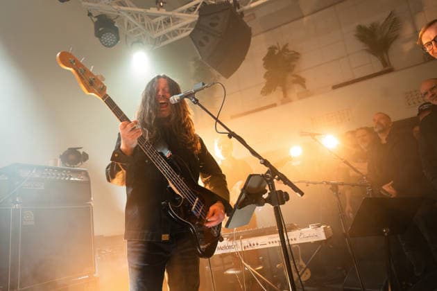 Motorpsycho live in Bergen, Norway Bergen, Norway. 12th, March 2026. The Norwegian psychedelic rock band Motorpsycho performs a live concert at Landmark in Bergen. Here vocalist and bass player Bent Saether is seen live on stage. Norway, Bergen  Copyright: xGonzalesxPhoto JarlexH.xMoex