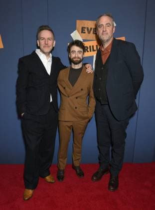 Duncan Macmillan, Daniel Radcliffe, Jeremy Herrin at arrivals for EVERY BRILLIANT THING Opening Night On Broadway, The Hudson Theatre, New York, NY, March 12, 2026. Photo By: Quoin Pics Everett Collection EVERY BRILLIANT THING Opening Night On Broadway PUBLICATIONXNOTxINxCANxCHNxFRAxITAxJPNxNORxPOLxRUSxESPxUKxUSA