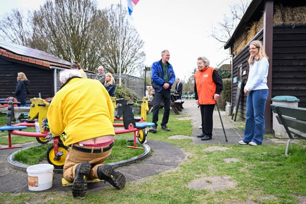 13-03-2026 Amsterdam Princess Beatrix voluntering for NLDoet at a petting zoo in Amsterdam. Â  Copyright: xPPEx