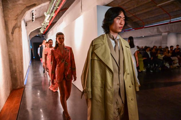March 13, 2026, Madrid, Madrid, SPAIN: Mirto showcases its unpublished SpringÃ¢â‚¬Summer 2026 collection during Madrid es Moda in Madrid. The proposal connects the feminine and masculine universes through a shared aesthetic sensibility, defined by precise tailoring, harmonious color palettes, and high-quality fabrics that express timeless elegance. Madrid SPAIN - ZUMAz108 20260313_znp_z108_012 Copyright: xRichardxZubelzux