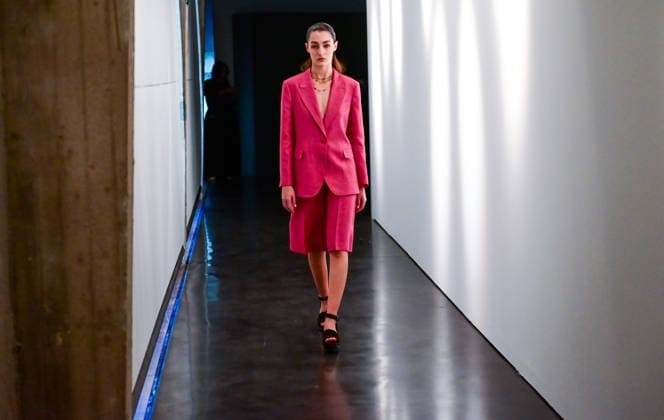 March 13, 2026, Madrid, Madrid, SPAIN: Mirto showcases its unpublished SpringÃ¢â‚¬Summer 2026 collection during Madrid es Moda in Madrid. The proposal connects the feminine and masculine universes through a shared aesthetic sensibility, defined by precise tailoring, harmonious color palettes, and high-quality fabrics that express timeless elegance. Madrid SPAIN - ZUMAz108 20260313_znp_z108_036 Copyright: xRichardxZubelzux
