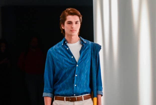 March 13, 2026, Madrid, Madrid, SPAIN: Mirto showcases its unpublished SpringÃ¢â‚¬Summer 2026 collection during Madrid es Moda in Madrid. The proposal connects the feminine and masculine universes through a shared aesthetic sensibility, defined by precise tailoring, harmonious color palettes, and high-quality fabrics that express timeless elegance. Madrid SPAIN - ZUMAz108 20260313_znp_z108_043 Copyright: xRichardxZubelzux