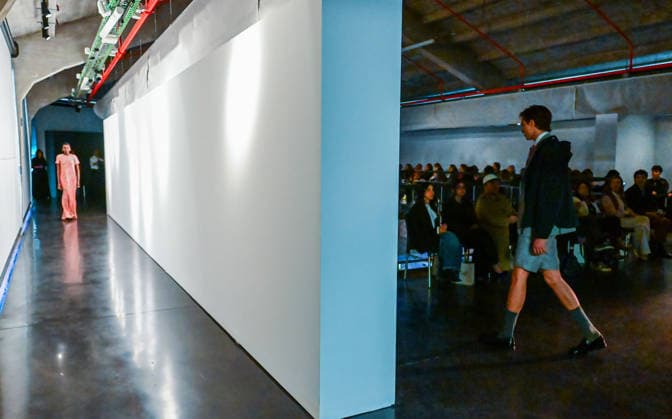 March 13, 2026, Madrid, Madrid, SPAIN: Mirto showcases its unpublished SpringÃ¢â‚¬Summer 2026 collection during Madrid es Moda in Madrid. The proposal connects the feminine and masculine universes through a shared aesthetic sensibility, defined by precise tailoring, harmonious color palettes, and high-quality fabrics that express timeless elegance. Madrid SPAIN - ZUMAz108 20260313_znp_z108_046 Copyright: xRichardxZubelzux