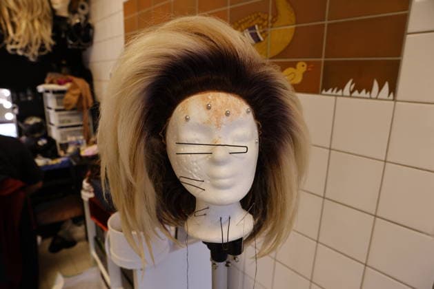 12 03 2026 Herne Revue Palast Ruhr Premiere of the new travesty show Like a Phoenix in the new venue at the Gysenberg Artists put on their make-up backstage in the dressing room
