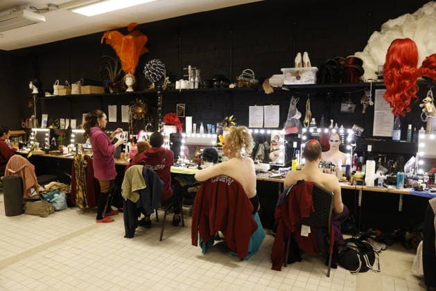 12 03 2026 Herne Revue Palast Ruhr Premiere of the new travesty show Like a Phoenix in the new venue at Gysenberg Artists backstage in the dressing room