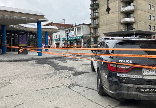 March 13, 2026, Montreal, Pq, CANADA: Montreal police established a large crime scene near Laurier Metro where a convenience store clerk was killed inside his store, in Montreal on Thursday, March 12, 2026, Montreal CANADA  - ZUMAc35_ 20260313_zaf_c35_057 Copyright: xMikexDexSouzax