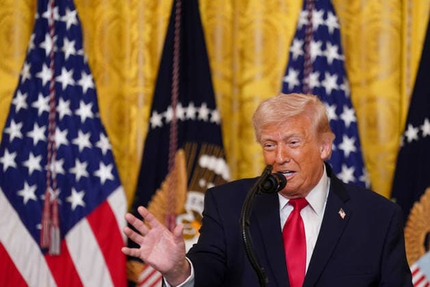 Trump Hosts Women s History Month Event United States President Donald J Trump makes remarks during a Women s History Month event in the East Room of the White House in Washington, DC, USA, on Thursday, March 12, 2026. Every year, March is designated Women s History Month by presidential proclamation. Credit: CNP AdMedia Washington District of Columbia United States of America EDITORIAL USE ONLY  Copyright: xx FTP_AD_03674_1-6137878 CNPx xAdMediax admphotostwo974288