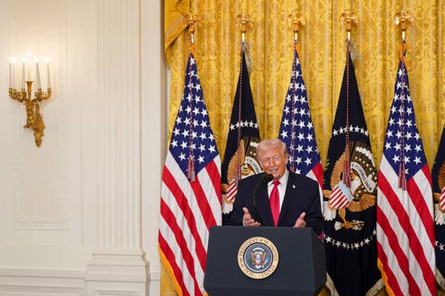 Trump Hosts Women s History Month Event United States President Donald J Trump makes remarks during a Women s History Month event in the East Room of the White House in Washington, DC, USA, on Thursday, March 12, 2026. Every year, March is designated Women s History Month by presidential proclamation. Credit: CNP AdMedia Washington District of Columbia United States of America EDITORIAL USE ONLY  Copyright: xx FTP_AD_03599_1-6137879 CNPx xAdMediax admphotostwo974274