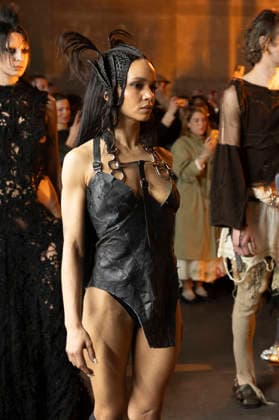 Evade House - MadridEsModa Fashion Week Madrid - 13 Mar 2026 A model walks the runway wearing a design by Evade House during the MadridEsModa Fashion Week de at Madrid Arena. Madrid Spain Copyright: xAtilanoxGarciax xSOPAxImagesx photos08344