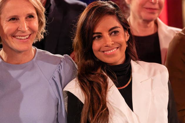 Kölner Treff on February 06, 2026 In the picture actress and presenter Collien Fernandes Links host Susan Link Susan Link and Micky Beisenherz are curious and question their guests in their very own way with, as always, exciting conversations Cologne North Rhine-Westphalia Germany