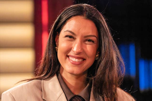 Kölner Treff on February 06, 2026 In the picture Model and TV presenter Rebecca Mir Susan Link and Micky Beisenherz are curious and interview their guests in their very own way with, as always, exciting conversations Cologne North Rhine-Westphalia Germany