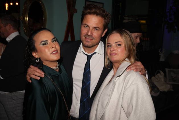 Jeldos Stecker, Rhon Diels and Rhon Diels sister at the two-year anniversary party in Berg Tal Berlin, 13 03 2026 Copyright: xRenexduxVinagex