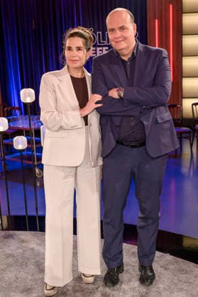 Dagmar Rosenfeld and Robin Alexander at the recording of the WDR talk show Kölner Treff in WDR Studio BS 3 Cologne, 13 03 2026 Foto:xW.xRanderathx xFuturexImagex koelner_treff1303_6338