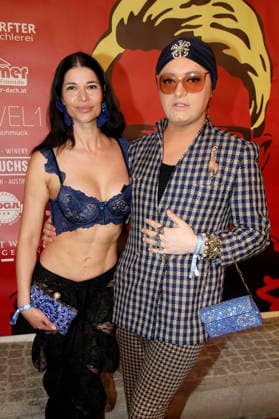 Micaela Schäfer and Julian F M Stoeckel at the premiere of the RTL documentary series Heino Karamba, Karacho, Kult at the Filmtheater Kitzbühel Kitzbühel, 13 03 2026 Foto:xAgenturxWehnertx xGränzdörferx xFuturexImagex heino_6322