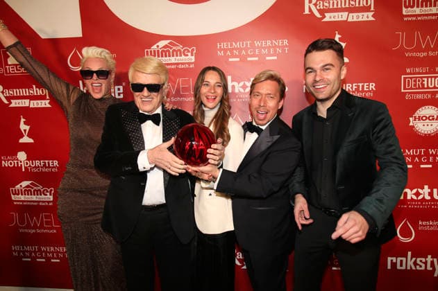 Brigitte Nielsen, Heino, Nicole Werner, Helmut Werner and Benedict Bartsch at the premiere of the RTL documentary series Heino Karamba, Karacho, Kult at the Filmtheater Kitzbühel Kitzbühel, 13 03 2026 Foto:xAgenturxWehnertx xGränzdörferx xFuturexImagex heino_6351