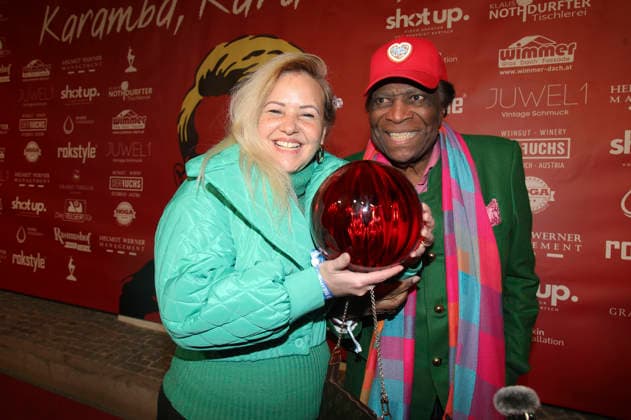 Roberto Blanco with wife Luzandra Strassburg at the premiere of the RTL documentary series Heino Karamba, Karacho, Kult at the Filmtheater Kitzbühel Kitzbühel, 13 03 2026 Foto:xAgenturxWehnertx xGränzdörferx xFuturexImagex heino_6354