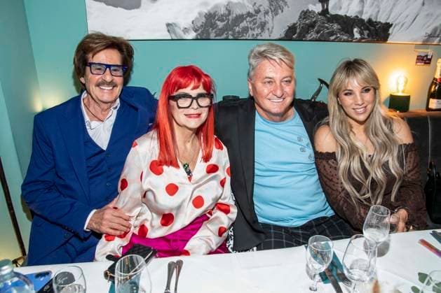 abb Joerg Draeger, Petra Draeger, Hubert Fella and Annemarie Eilfeld as guests at the birthday party 2 years of Restaurant Berg und Tal on Friday 13 03 2026 in Berlin Berlin Germany