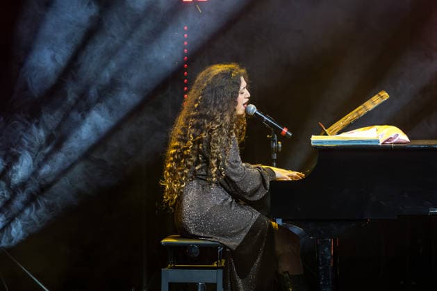 Music Concert - Delia - SICILIA BEDDA TOUR Delia Buglisi performs the Sicilia Bedda Tour on March 13, 2026 at Auditorium Parco della Musica, Rome, Italy. Rome Auditorium Parco della Musica Italy Copyright: xEmanuelaxVertollix xLiveMediax LPM_2341195
