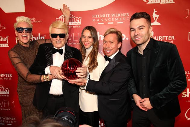 World premiere of HEINO Karamba, Karacho, Kult at the Filmtheater in Kitzbühel Kitzbühel, 13 03 2026 Helmut Werner, Brigitte Nielsen, Heino, Nicole Werner and Benedict Bartsch at the world premiere of HEINO Karamba, Karacho, Kult at the Filmtheater in Kitzbühel Tirol Austria Copyright: xMatthiasxGränzdörferx