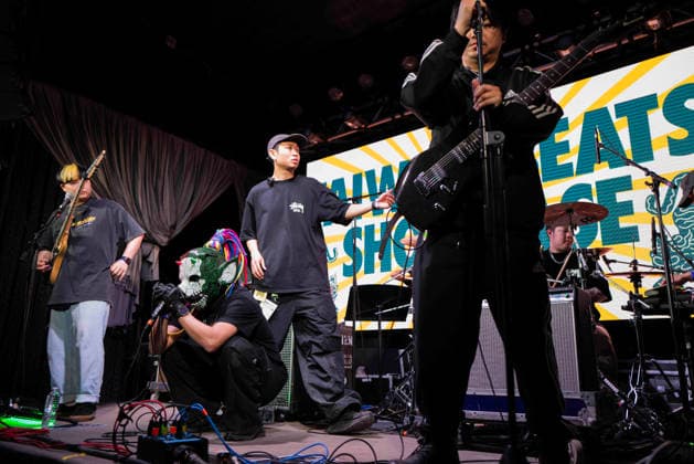 March 13, 2026: Flesh Juicer is Taiwans most iconic heavy metal band, formed in 2006 in Taichung. Vocalist GIGO mic check at the SXSW Music Festival, Venue 6. Austin, Texas. CSM Austin United States of America - ZUMAc04_ 20260313_faf_c04_035 Copyright: xMarioxCantux