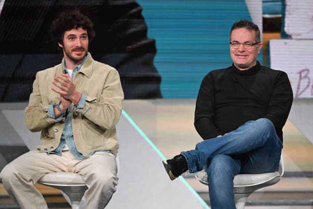 Milan, TV TALK - RAI 3 television broadcast. Pictured: Klaus Davi, Pierpaolo Spollon  Copyright: xSimonaxChiocciax xipa-agency.netx xFotosickix IPA_Agency_IPA72868005