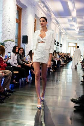 Adlib Ibiza - MadridEsModa Fashion Week Madrid - 14 Mar 2026 A model walks the runway wearing a design by Adlib Ibiza during the MadridEsModa Fashion Week de at Madrid Arena. Madrid Spain Copyright: xAtilanoxGarciax xSOPAxImagesx photos08370