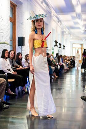 Adlib Ibiza - MadridEsModa Fashion Week Madrid - 14 Mar 2026 A model walks the runway wearing a design by Adlib Ibiza during the MadridEsModa Fashion Week de at Madrid Arena. Madrid Spain Copyright: xAtilanoxGarciax xSOPAxImagesx photos08382