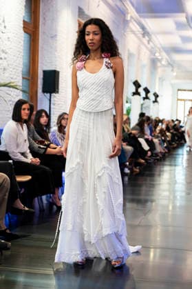 Adlib Ibiza - MadridEsModa Fashion Week Madrid - 14 Mar 2026 A model walks the runway wearing a design by Adlib Ibiza during the MadridEsModa Fashion Week de at Madrid Arena. Madrid Spain Copyright: xAtilanoxGarciax xSOPAxImagesx photos08358