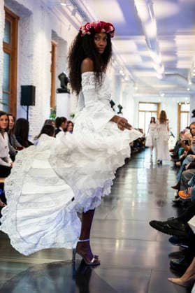 Adlib Ibiza - MadridEsModa Fashion Week Madrid - 14 Mar 2026 A model walks the runway wearing a design by Adlib Ibiza during the MadridEsModa Fashion Week de at Madrid Arena. Madrid Spain Copyright: xAtilanoxGarciax xSOPAxImagesx photos08361