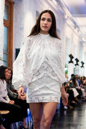 Adlib Ibiza - MadridEsModa Fashion Week Madrid - 14 Mar 2026 A model walks the runway wearing a design by Adlib Ibiza during the MadridEsModa Fashion Week de at Madrid Arena. Madrid Spain Copyright: xAtilanoxGarciax xSOPAxImagesx photos08356