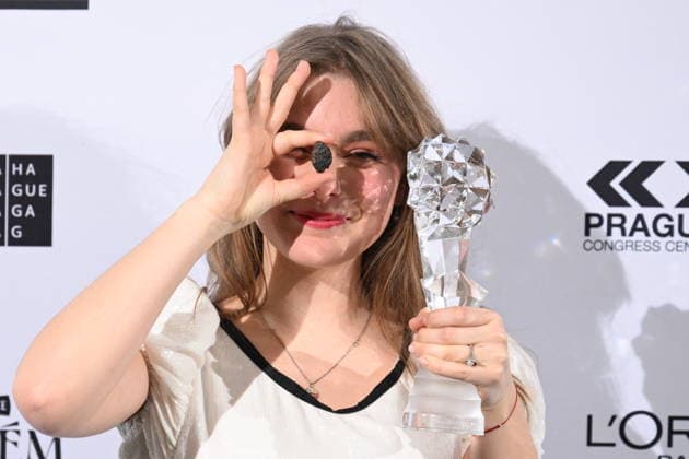 Czech Film and Television Academy (CFTA) presents Czech Lion annual film awards at the 33rd annual ceremony in Congress Centre Prague, on March 14, 2026. The award for Best Actress in a Leading Role went to Katerina Falbrova for her film The Broken Voices. (CTKxPhoto MichalxKamaryt) CTKPhotoP2026031407075  CTKPhotoP2026031407075